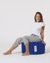 Atelier Del Sofa Round Pouf - Blue